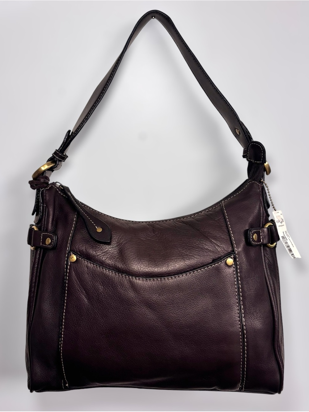 Women's Chocolate Brown Leather Shoulder Bag